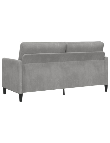 Set di Divani con Storage 2 pz Grigio Chiaro Poliestere
