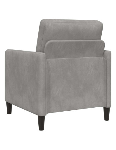 Set di Divani con Storage 2 pz Grigio Chiaro Poliestere