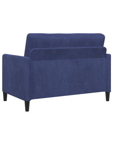 Set di Divani con Storage 2 pz Blu Polizia Poliestere