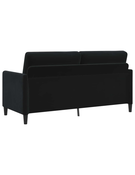 Set di Divani con Storage 2 pz Nero Poliestere