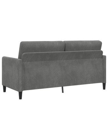 Set di Divani con Storage 2 pz Grigio Scuro Poliestere