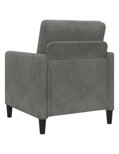 Set di Divani con Storage 2 pz Grigio Scuro Poliestere