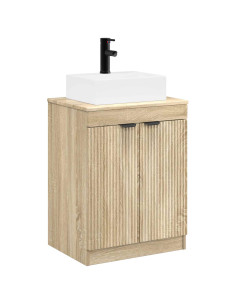 Set di mobili per il bagno Rovere Sonoma Legno ingegnerizzato 2