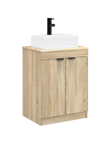 Set di mobili per il bagno Rovere Sonoma Legno ingegnerizzato