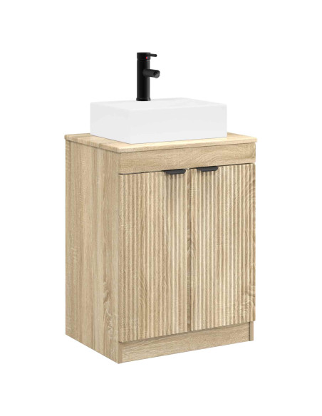 Set di mobili per il bagno Rovere Sonoma Legno ingegnerizzato