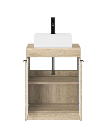 Set di mobili per il bagno Rovere Sonoma Legno ingegnerizzato