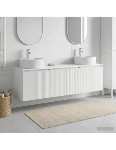 Set di Armadi da Bagno 3 pz Bianco 49,5 x 44,5 x 65 cm