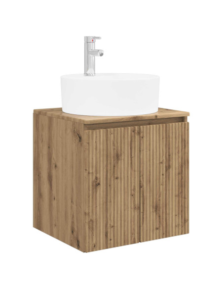 Set di Armadi da Bagno 3 pz Rovere Artigianale