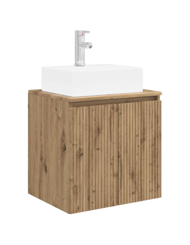Set di Armadi da Bagno 3 pz Rovere Artigianale