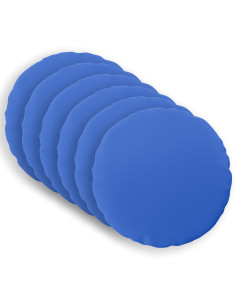Federa 6 pcs HEERLEN Blu Reale Ø 60 cm Poliestere