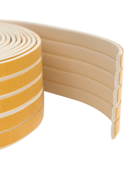 Nastro adesivo per finestre Bianco 9 x 3 mm 50 m Schiuma EPDM