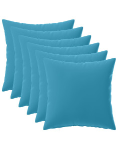Federa 6 pcs HEERLEN Azzurro 45 x 45 cm Poliestere