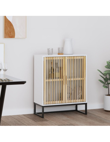 Credenza Bianca 60x30x75 cm in Legno Multistrato