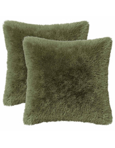 Federa 2 pcs HEERLEN Verde 30 x 30 cm Fleece PV 2
