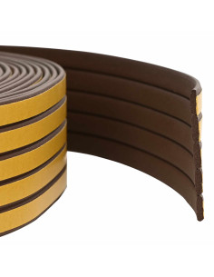 Nastro adesivo per finestre Marrone 8 x 2 mm 12 m Schiuma EPDM