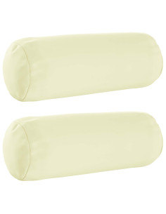 Federa 2 pcs HEERLEN Crema Ø 15 x 40 cm Poliestere