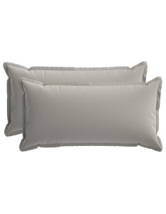 Federa 2 pz HOUTEN Grigio 40 x 80 cm Poliestere