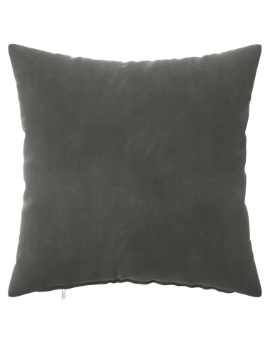 Federa 2 pcs HEERLEN Grigio Scuro 40 x 40 cm Velluto