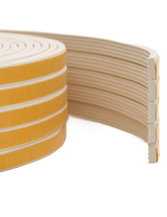 Nastro adesivo per finestre Bianco 8 x 3 mm 12 m Schiuma EPDM