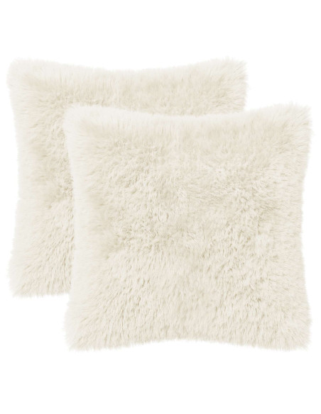 Federa 2 pcs HEERLEN Bianco 30 x 30 cm Fleece PV