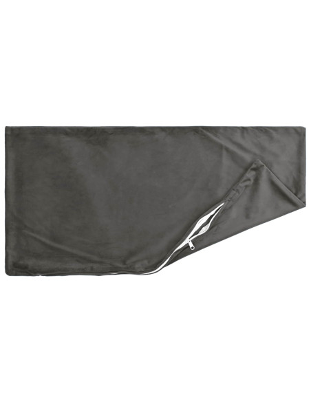 Federa 2 pcs HEERLEN Grigio Scuro 50 x 75 cm Velluto