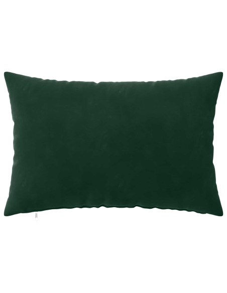 Federa 2 pcs HEERLEN Verde Scuro 50 x 75 cm Velluto