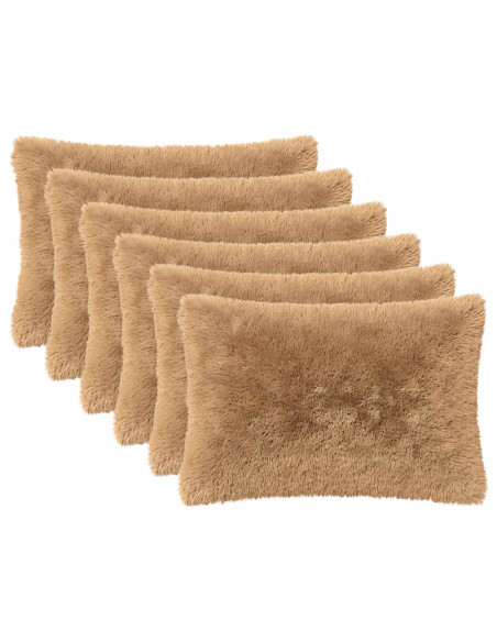 Federa 6 pcs HEERLEN Tortora 50 x 70 cm Fleece PV