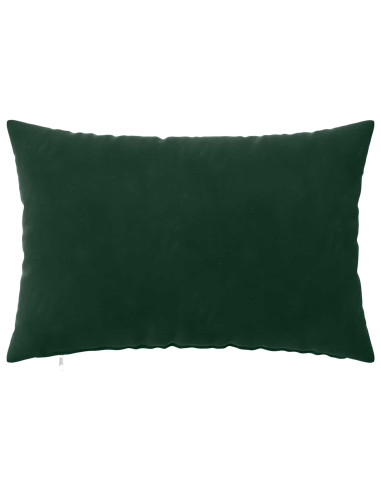 Federa 6 pcs HEERLEN Verde Scuro 50 x 75 cm Velluto
