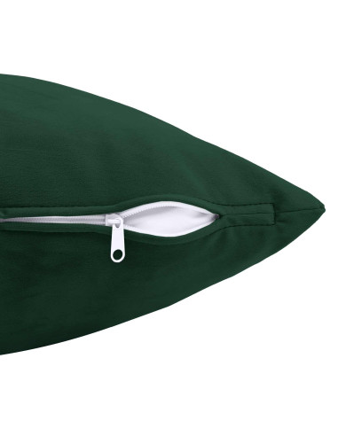 Federa 6 pcs HEERLEN Verde Scuro 50 x 75 cm Velluto