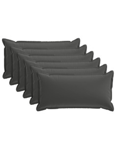 Federa 6 pz HOUTEN Antracite 40 x 70 cm Poliestere