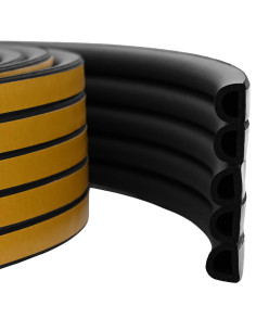 Nastro adesivo per finestre Nero 12 x 10 mm 25 m Schiuma EPDM