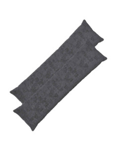 Federa 2 pz HEERLEN Grigio Scuro 40 x 145 cm
