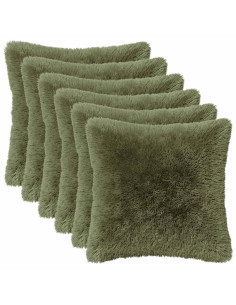 Federa 6 pcs HEERLEN Verde 30 x 30 cm Fleece PV 2