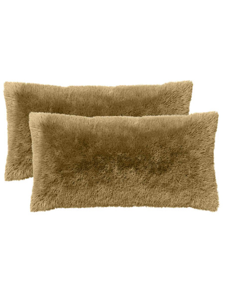 Federa 2 pcs HEERLEN Verde chiaro 40 x 70 cm Fleece PV