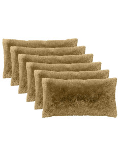Federa 6 pcs HEERLEN Verde chiaro 40 x 70 cm Fleece PV