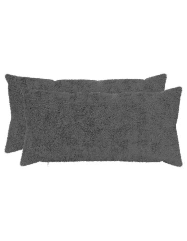 Federa 2 pz HEERLEN Grigio Scuro 40 x 70 cm