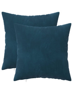 Federa 2 pcs HEERLEN Blu 30 x 30 cm Velluto