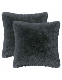 Federa 2 pcs HEERLEN Antracite 35 x 35 cm Fleece PV 2
