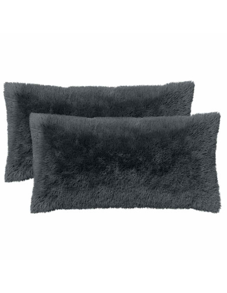 Federa 2 pcs HEERLEN Antracite 40 x 70 cm Fleece PV
