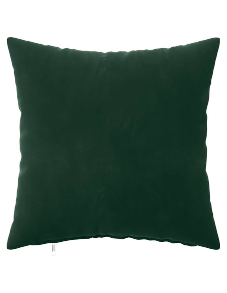 Federa 6 pcs HEERLEN Verde Scuro 35 x 35 cm Velluto