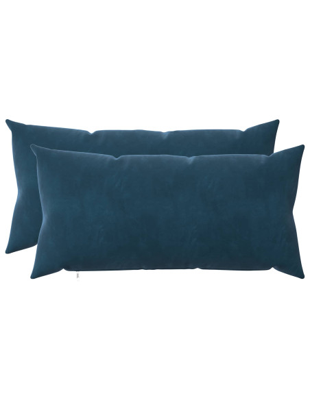 Federa 2 pcs HEERLEN Blu 40 x 70 cm Velluto