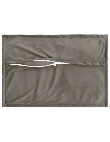 Federa 2 pcs HOUTEN Grigio Chiaro 30 x 50 cm Velluto
