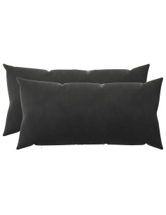 Federa 2 pcs HEERLEN Nero 40 x 70 cm Velluto