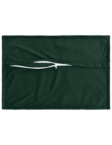 Federa 6 pcs HOUTEN Verde Scuro 40 x 60 cm Velluto