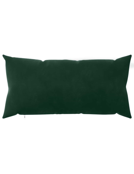 Federa 2 pcs HEERLEN Verde Scuro 40 x 80 cm Velluto