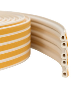 Nastro adesivo per finestre Bianco 9 x 6 mm 100 m Schiuma EPDM