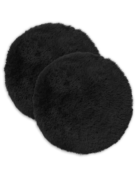 Federa 2 pcs HEERLEN Nero Ø 40 cm Fleece PV