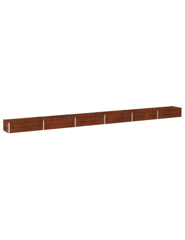 Letto rialzato da giardino Ruggine 480 x 40 x 24 cm cartone