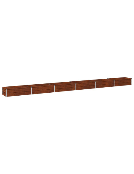 Letto rialzato da giardino Ruggine 480 x 40 x 24 cm cartone