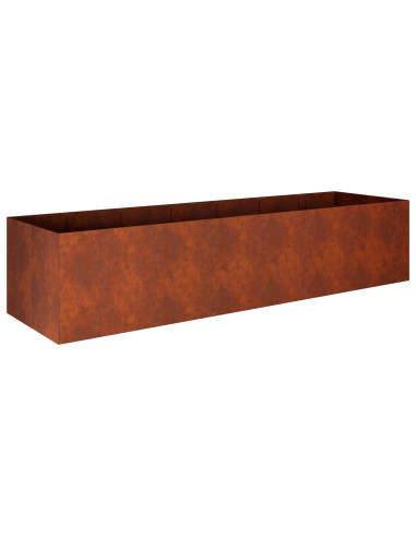 Vaso da giardino Ruggine 280 x 80 x 60 cm Acciaio Corten